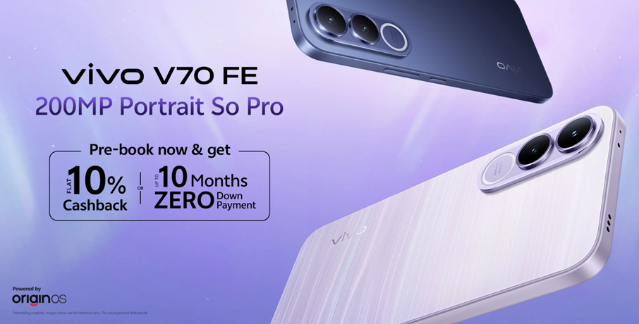 Vivo V70 FE will be available for purchase in India starting today. (Image credit - Vivo)