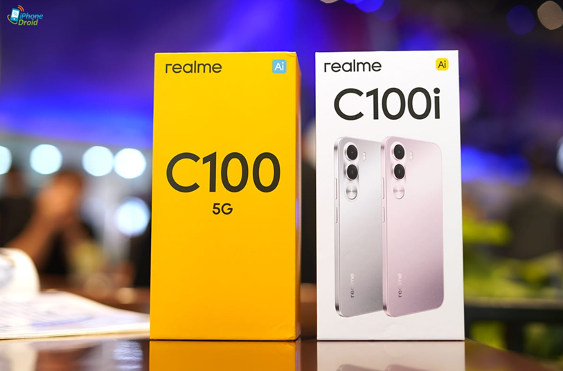 Realme C100 5G (left) and C100i 4G (right). (Image credit - iPhone-Droid)