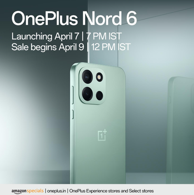 OnePlus Nord 6 sale in India starts today. (Image credit - OnePlus)