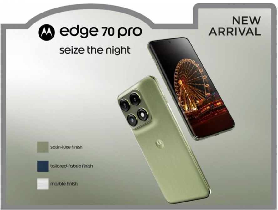 Leaked marketing materials of Motorola Edge 70 Pro.