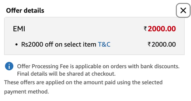 Vivo Y400 Pro 5G discount details. (Screenshots by 91Mobiles Hindi)