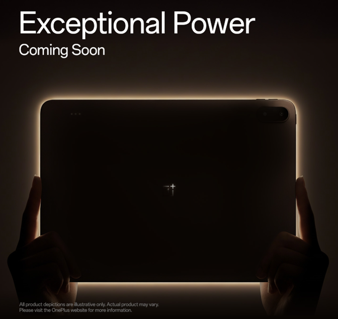 OnePlus tablet teaser. (Image credit - OnePlus)