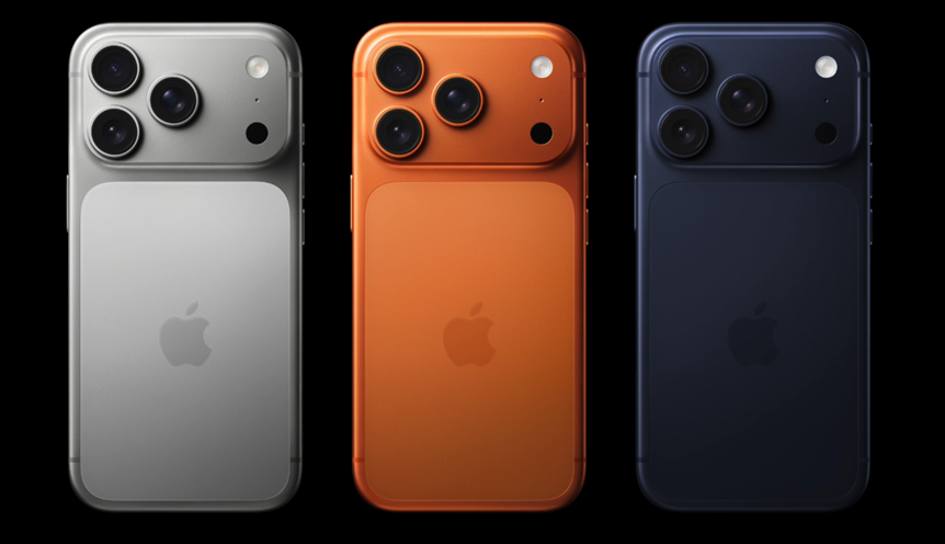 iPhone 17 Pro colour options. (Image credit - Apple)