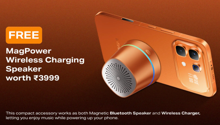Get MagPower Speaker worth ₹3,999 free of cost. (Image credit - Infinix)