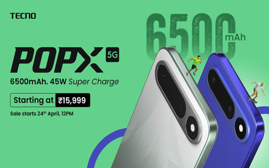Tecno POP X 5G Launched in India. (Image credit - Tecno)
