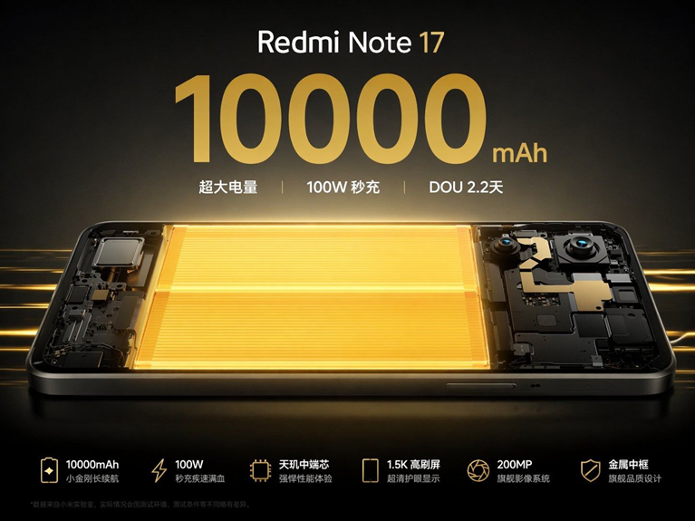 Redmi Note 17 teaser.
