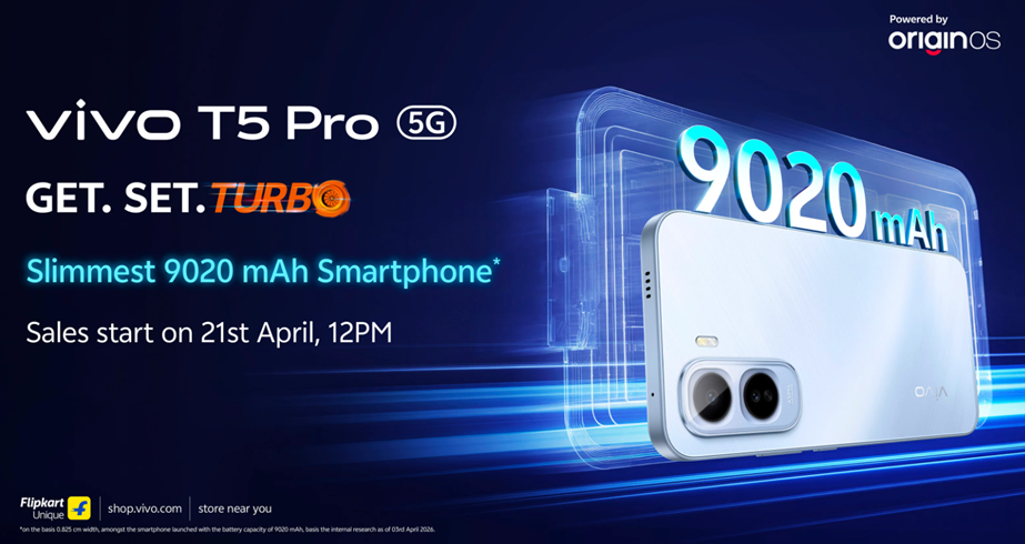 Vivo T5 Pro 5G Sale in India starts today at 12 pm. (Image credit - Vivo)