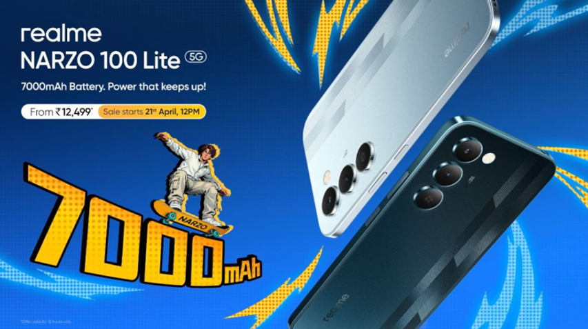 Realme Narzo 100 Lite 5G Sale in India starts from today. (Inage credit - Realme)