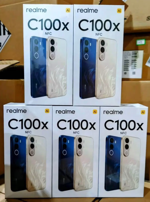 Realme C100x leaked retail images. (Image credit - PassionateGeekz)