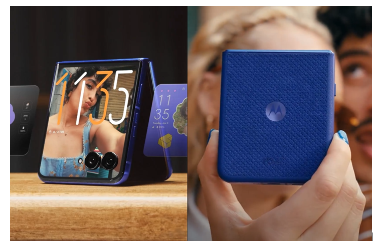 Motorola Razr Ultra 2026 glimpse in the leaked video teaser. (Image credit - @evleaks on X)