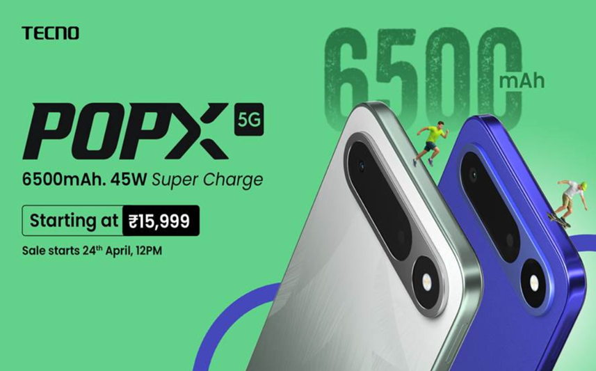 Tecno POP X 5G goes on sale starting today. (Image credit - Tecno)