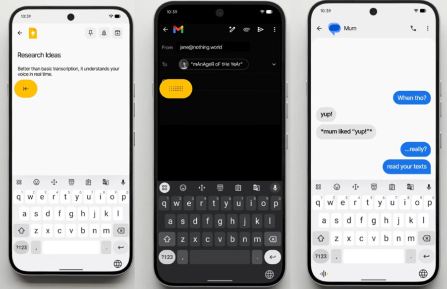 Nothing Essential Voice Feature App. (Image credit - Nothing)