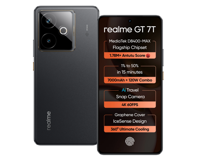 Realme GT 7T Gets Price Cut on Flipkart. (Image credit - Realme)