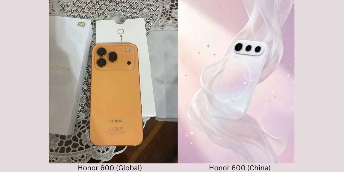 Honor 600 Global and Chinese versions