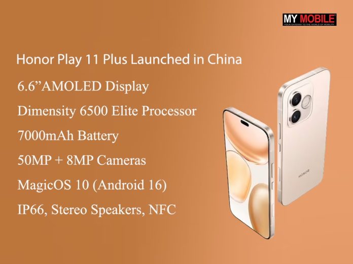 Honor Launches Play 11 Plus in China