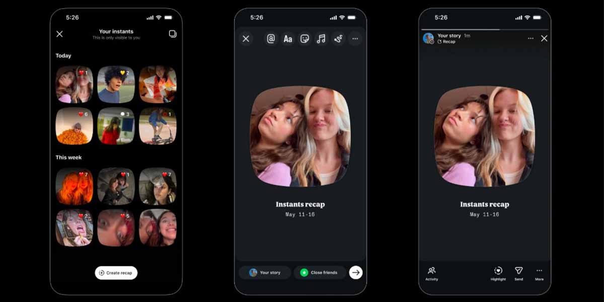 Instants is meant to highlight real moments