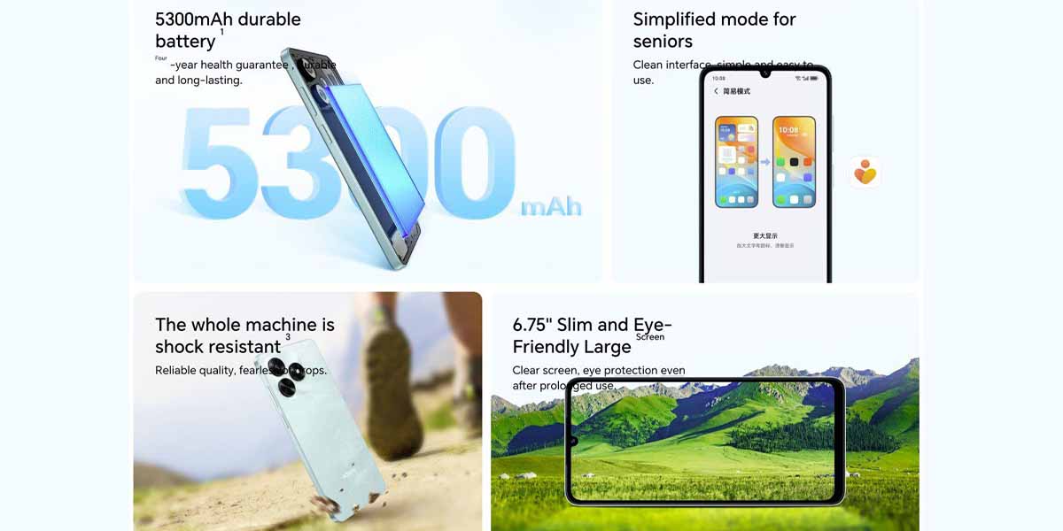Honor Play 70C comes in three stunning colour options