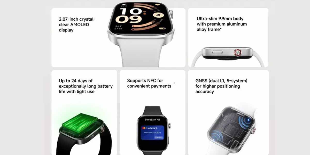 Key Specs & Features of Redmi Watch 6 and Watch 6 NFC