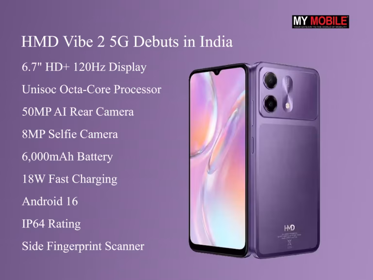 HMD Vibe 2 5G Debuts in India With 6,000mAh Battery, 120Hz Display and Android 16
