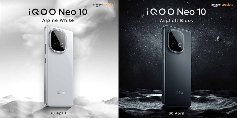 Caption: iQOO Neo 10 Alpine White and Asphalt Black (Pic Credit: @Phoneareanews on X)