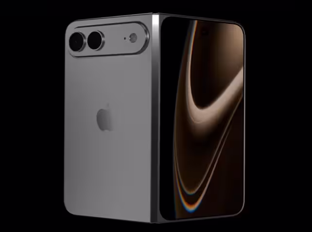 Foldable iPhone’s CAD renders.