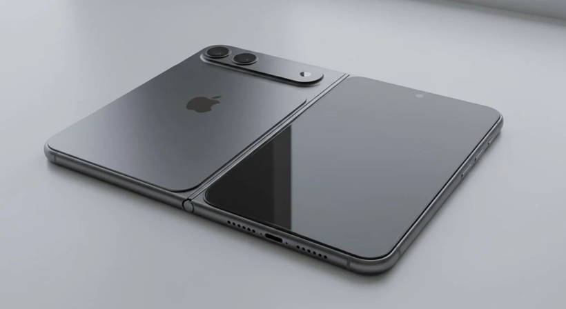 Foldable iPhone’s CAD renders.