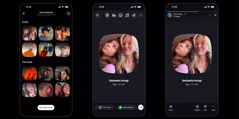 Instants is meant to highlight real moments