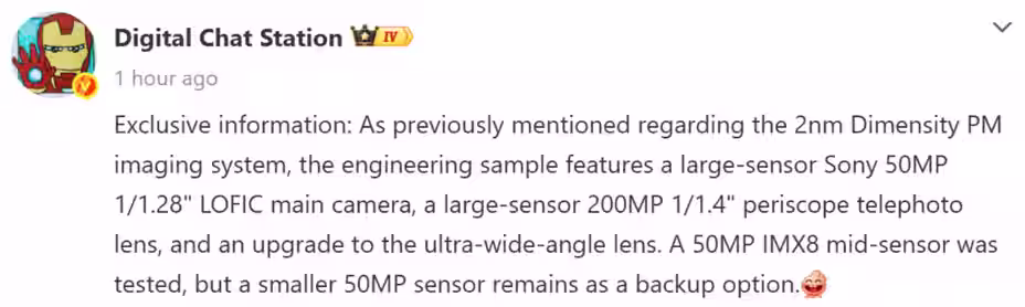 DCS’s latest post. (Screenshot by Gizmochina)