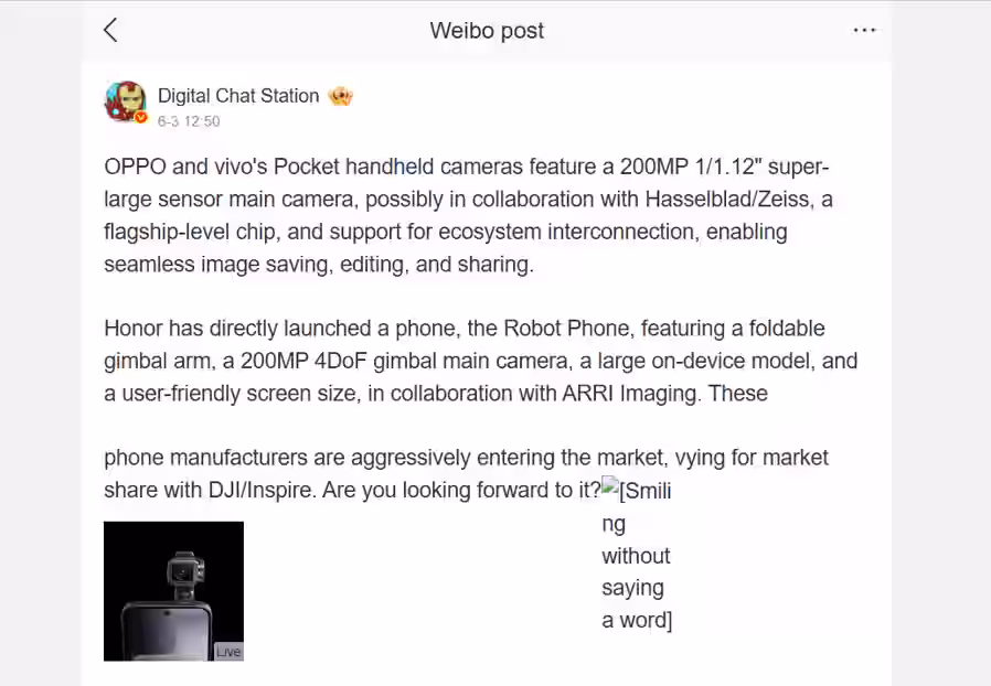 Digital Chat Station’s post on Weibo. (Translated via Google Translate)