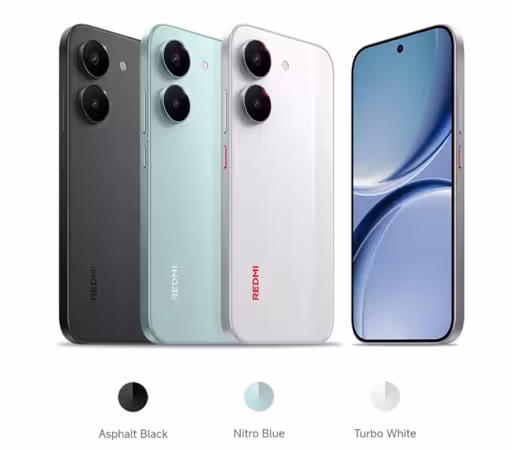 Redmi Turbo 5 colours. (Image credit - Redmi)