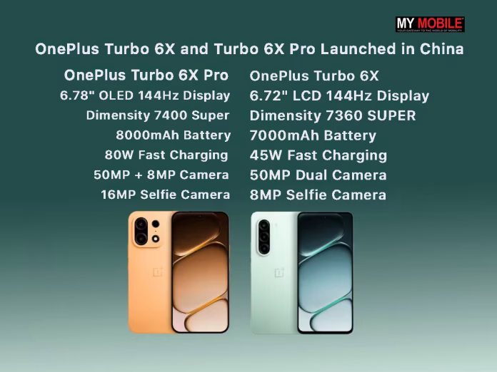 oneplusturbo6xandturbo6x