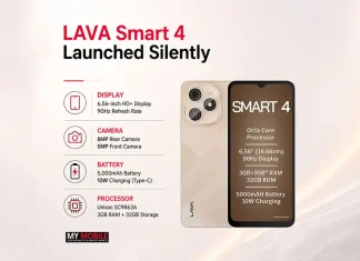 LAVA Smart 4 Launched Silently With 90Hz Display, Android Go and 4G Support