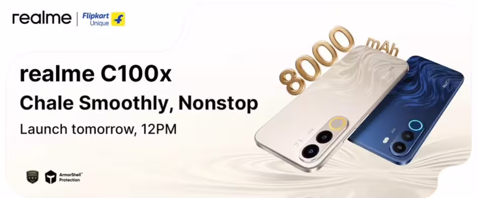 Realme C100x 4G to launch in India tomorrow. (Image credit - Realme)