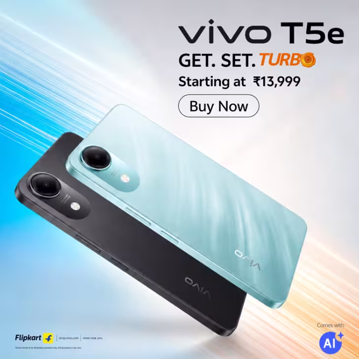Vivo T5e now available in India. (Image credit - Vivo)