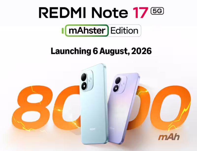 Xiaomi Redmi Note 17 5G teaser confirming launch date. (Image credit - Xiaomi)