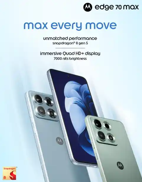 Motorola Edge 70 Max Launched in India. (Image credit - Motorola)