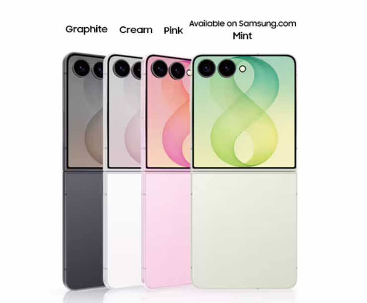 Samsung Galaxy Z Flip8 available colour options. (Image credit - Samsung)