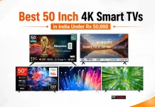 Best 50 Inch 4K Smart TVs in India Under Rs 50,000 – Sony, Samsung, LG, Xiaomi and More Best 50 Inch 4K Smart TVs in India Under Rs 50,000