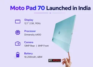 Moto Pad 70 Launched in India With 2.5K Display, Dimensity 6400 and 10,200mAh Battery Moto Pad 70 Launched in India