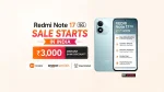 Redmi Note 17 5G Sale Starts in India With ₹3,000 Discount – Price, Specifications Redmi Note 17 5G Sale Starts in India