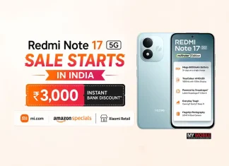 Redmi Note 17 5G Sale Starts in India With ₹3,000 Discount – Price, Specifications Redmi Note 17 5G Sale Starts in India