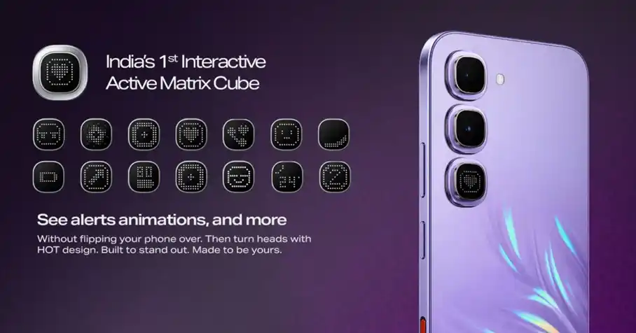 Infinix HOT 70 Pro 5G rear panel design. (Image credit - Infinix)