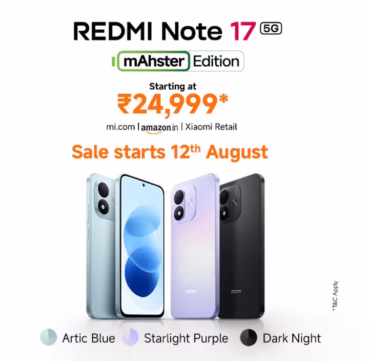 Redmi Note 17 5G. (Image credit - Redmi)