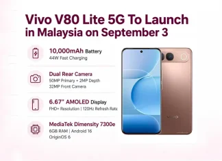 Vivo V80 Lite 5G To Launch in Malaysia on September 3 With 10,000mAh Battery Vivo V80 Lite 5G To Launch in Malaysia on September 3 With 10,000mAh Battery