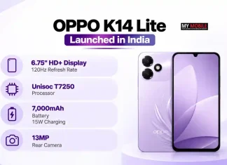 OPPO K14 Lite Launched in India at Rs 15,999 With 7,000mAh Battery and 120Hz Display: Full Specs, Features and Sale Details