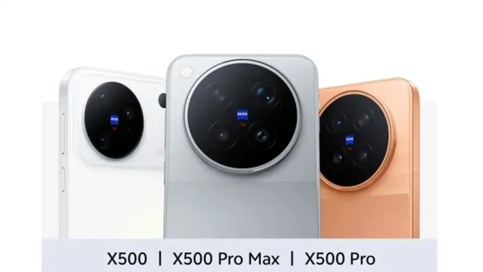 X500,-X500-Pro,-and-X500-Pro-Max Vivo X500 Series design revealed officially. (Image credit - Vivo)