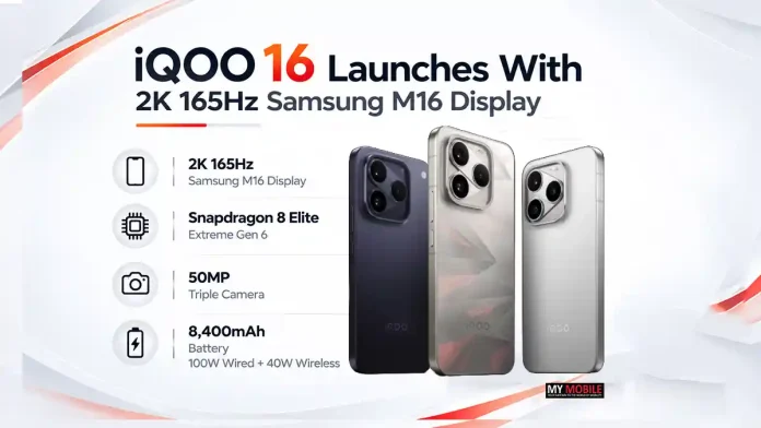 iQOO-16-Launches-With-2K-165Hz-Samsung-M16-Display iQOO 16 Launches With 2K 165Hz Samsung M16 Display
