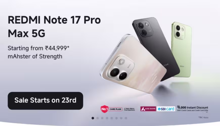 Redmi Note 17 Pro Max Launched in India. (Image credit - Redmi)
