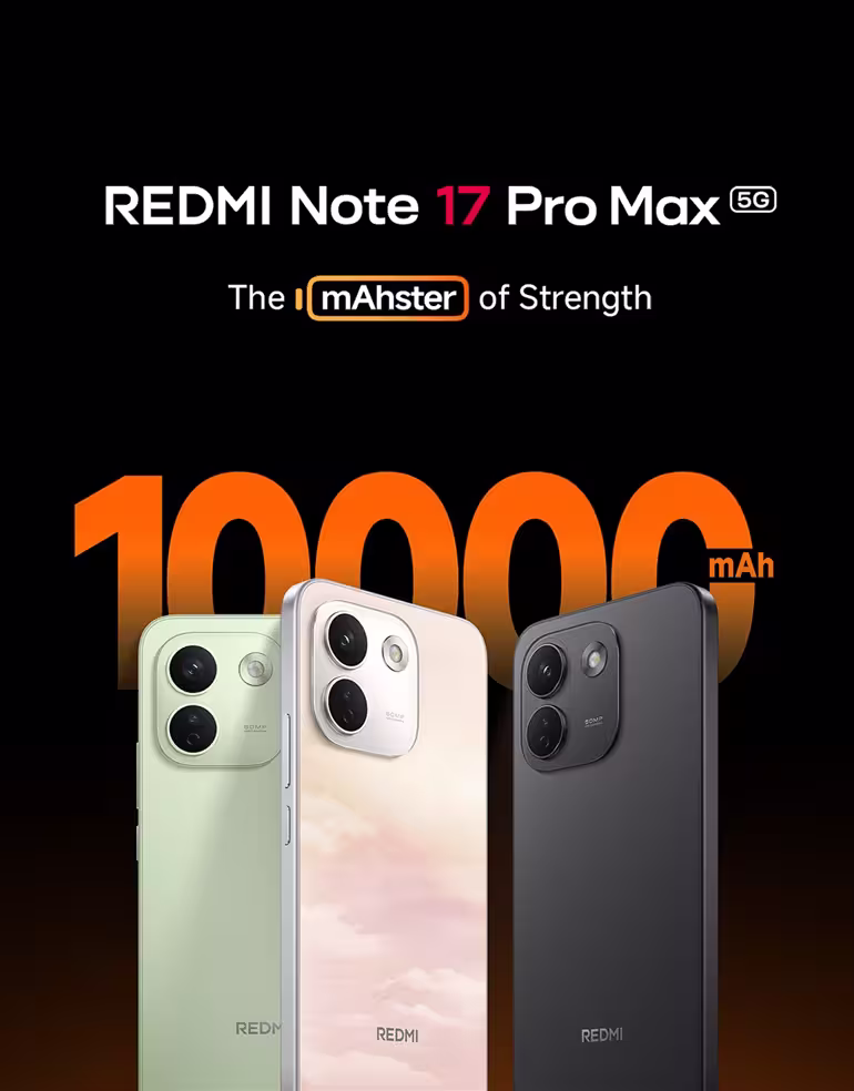 Redmi Note 17 Pro Max is available in three colours (Source – Amazon.in)