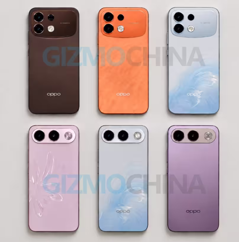 Previously leaked renders of the OPPO F35 Series with F35 and F35 Pro. (Image credit: Gizmochina)